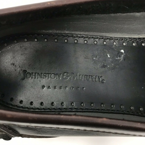 Johnston & Murphy Passport Black Loafers 8.5 - Picture 8 of 8